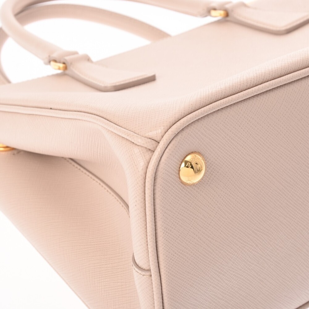 Prada Beige Handbag Saffiano Pink Pink Tan Galleria - Picture 8 of 11